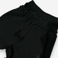 Unisex Baggy Sweatpants mit geradem Bein – Schwarz
