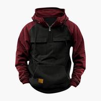 Bernd | Half-Zip Hoodie – Rot