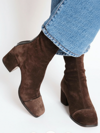 Eva™ | Elegante Stiefel mit Absatz – Dunkelbraun