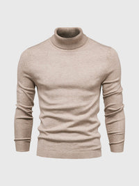 Rollkragen Pullover Herren Baumwolle | Elegant & Bequem – Beige