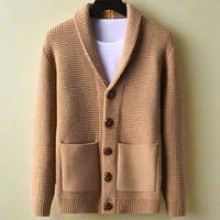 ANTONIUS - STRICKJACKE MIT KNÖPFEN – Khaki