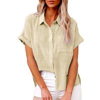 Evie - Anspruchsvolle Bluse – Aprikose