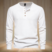 THEOBOLD - ENGANLIEGENDES LANGARMSHIRT – Weiß