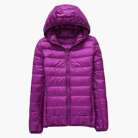 Noor | Winterjacke mit Daunen – Lila