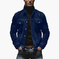 Otto | Retro Cordjacke mit Mehreren Taschen – Blau