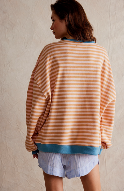 ALINA - GESTREIFTER LOOSE-FIT PULLOVER