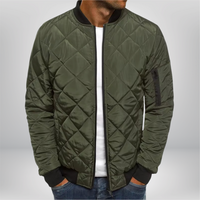 William™ - Premium Stepp-Bomberjacke – Grün