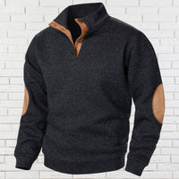 Dominik-Josef® | Pullover Mit Stehkragen – Schwarz