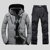 Herren-Winterset mit funktionaler Ausstattung | Wintertauglich – Grau