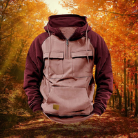 Herren Robuster Abenteuer-Hoodie – Rosa