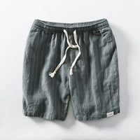 IMRE - LEINEN SHORT – Grau