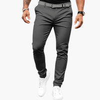 Chinohose für Herren - Leichte Sommer Stretch Hose für den Alltag – Dunkelgrau