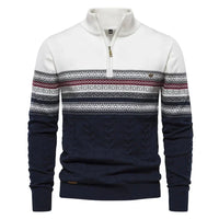 JUDE | Hochwertiger Pullover mit Retro-Kassetten – Weiß