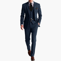 Hochzeitsgast-Anzug - eleganter Stil für Herren mit Weste – Marine