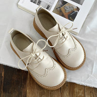 Vanessa - Klassische Oxford-Schuhe für Damen – Weiß