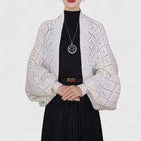Mila | Modischer Cardigan für stilvolle Outfits – Weiß