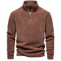 Claude™ - Premium Fleecepullover – Braun