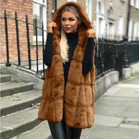 Damen Teddyweste | Warme – Braun
