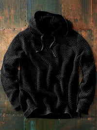 BRANT - STRICKPULLOVER MIT KAPUZE – Schwarz