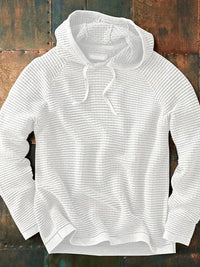 BRANT - STRICKPULLOVER MIT KAPUZE – Weiß