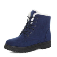 Hivara™ - Wasserdichte orthopädische Damen-Schneestiefel mit warmem Futter und rutschfester Sohle – Blau