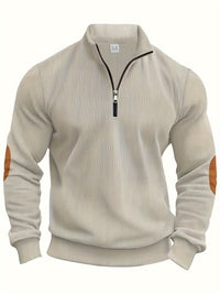 Breno™ - Eleganter Pullover mit halbem Reißverschluss (1+1 GRATIS) – Aprikose