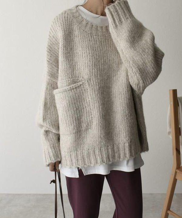 Kolis | Übergroßer Strickpullover mit Tasche