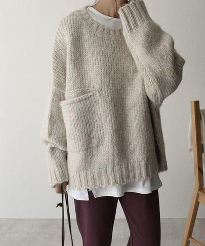 Kolis | Übergroßer Strickpullover mit Tasche