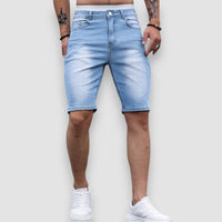 Lior | Stretch Denim Shorts – Blau