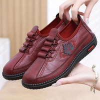 Natania – Orthopädische Lederschuhe – Rot