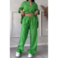 Kelen™ | Urban Stilvolles Hemd und Hosen-Set – Grün