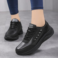Halora - Legerer Schnür-Sneaker – Schwarz