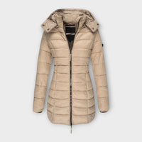 Bernadith - Gefütterter Wintermantel – Khaki