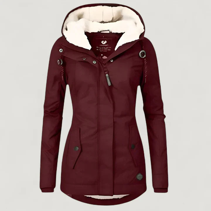 Elva | Warme Damenjacke mit Kapuze