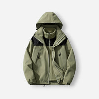 3-in-1 Funktionsjacke für Damen mit Fleece-Innenjacke – Grün