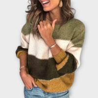 Elisa - Lässiger & kuscheliger Pullover – Gelb