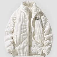 THEO - ELEGANTE CORDJACKE – Weiß