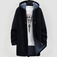 KIM - ELEGANTE UNISEX-JACKE MIT KAPUZE – Schwarz