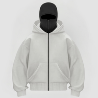 ULRICH - PULLOVER MIT INTEGRIERTER BALACLAVA – Weiß