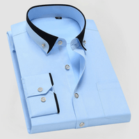 MARCEL - LANGARMLIGES HEMD – Hellblau
