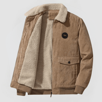 WOLFRAM - CORDJACKE MIT SHERPA-FUTTER – Khaki