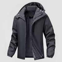 STEFFEN - WASSERDICHTE JACKE MIT FLEECEFUTTER – Grau