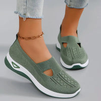 Heidi-Mode | Rutschfeste Ergonomische Damenschuhe – Olivegrün