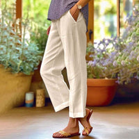 Kiza Sommerhose | Lässige Raka-Hose luftige Sommerhosen Damen - Perfekt für heiße Tage – Khaki