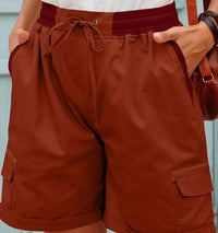 Hana - Frauen Shorts Cargo Hose – Rot