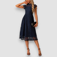 Sophie | Elegantes Midikleid – Blau