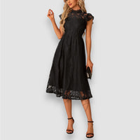 Sophie | Elegantes Midikleid – Schwarz