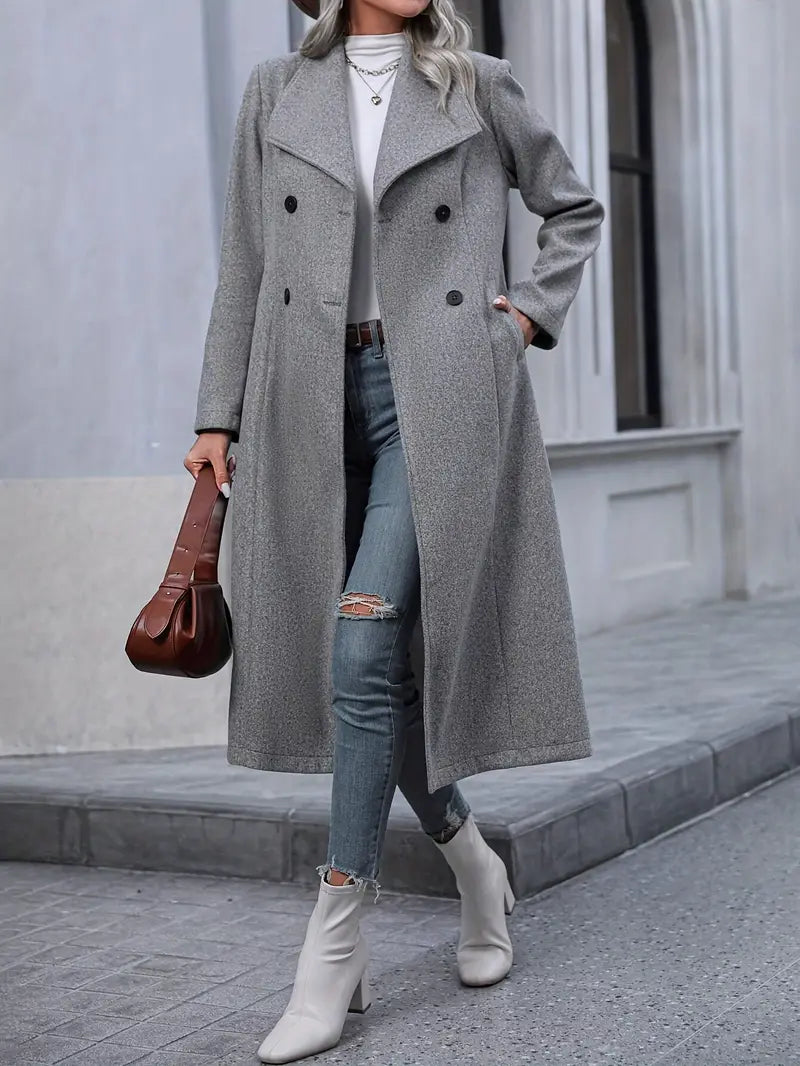 Liakern | Modebewusster Longline-Mantel in Übergröße