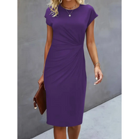 Damenkleid für formelle Anlässe | Midilänge – Violettblau
