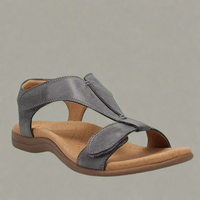 Thedruna | Orthopädische Sandalen für Sommerkomfort – Dunkelgrau